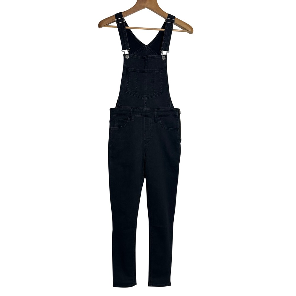 Levi's Black Denim Overalls Slim Fit Stretch Bib Dungarees 58815-0003 Womens 27